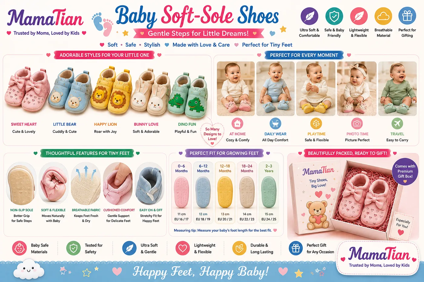 Baby Soft-Sole Shoes