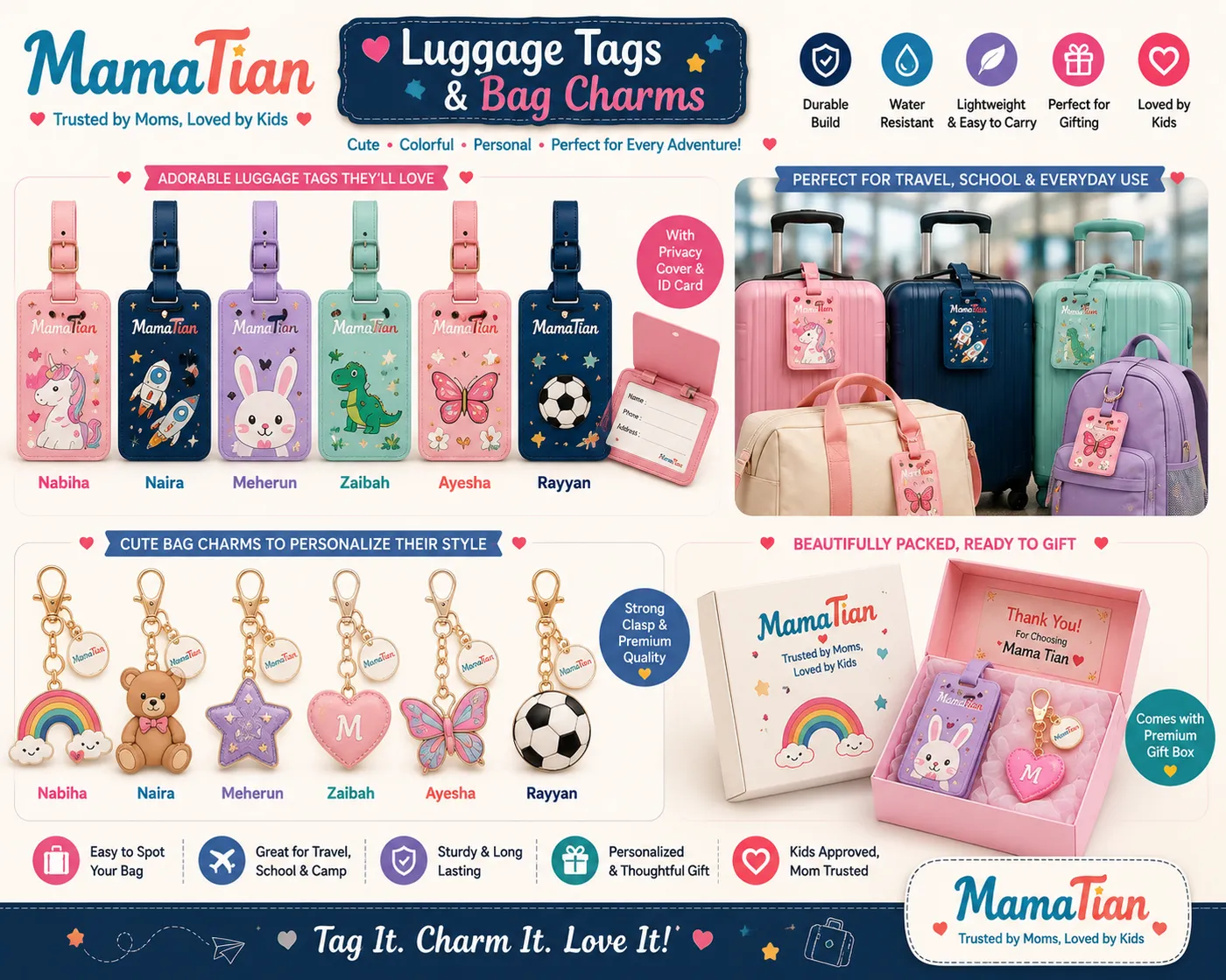 Luggage Tags & Bag Charms